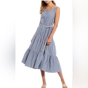 Chelsea & Violet Blue Striped Maxi Dress